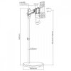 Maclean Mobilny stojak do TV monitora 17-35 cali MC-970W